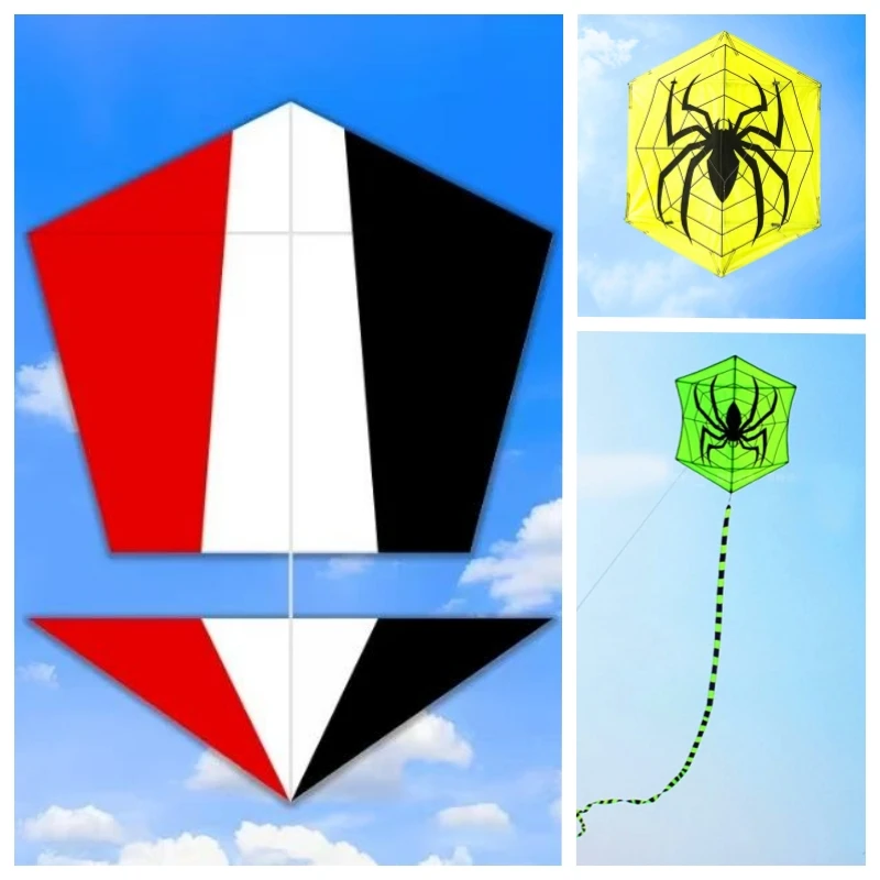 

Spider kite flying for adults handle outdoor toys hexagonal kite steering kite Braided fishing thread flight kite outdoor games