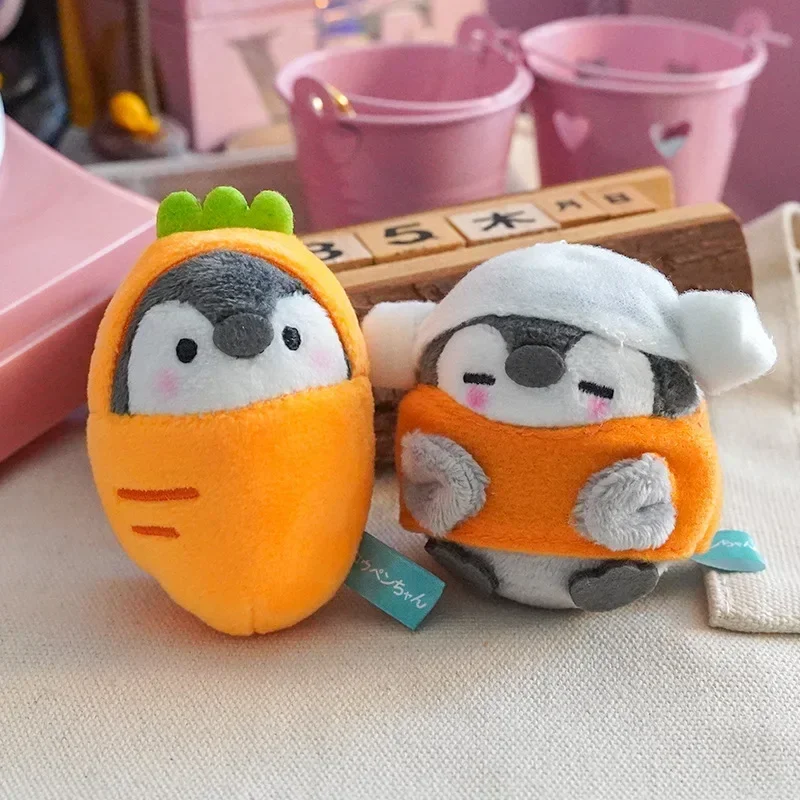 Cartoon Penguin Doll Keychain Cute Girls Backpack Keyring Kawaii Plush Doll Car Keychain For Kids Gift Women Keychain Wholesale