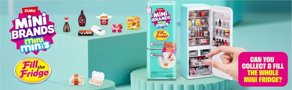 ZURU 5 Surprise Mini Brand Kühlschrank-Ball-Serie Blindbox-Spielzeug – Geheimnisvolle Sammlung Mini Brands „Fill The Fridge Brands Food“ – Detail 5