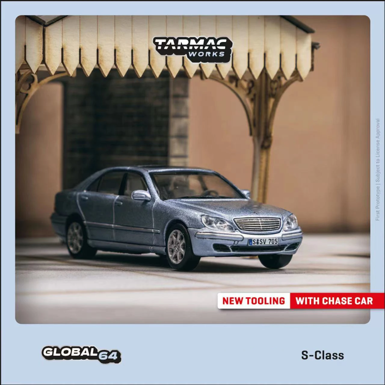 

TW In Stock 1:64 S Class Horizon Blue Metallic Diecast Diorama Car Model Collection Miniature Toys Tarmac Works