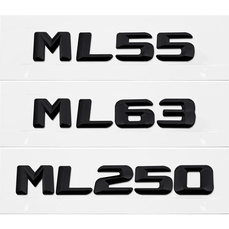 Car Letter Sticker Trunk Tail Badge Emblem for Mercedes Benz ML55 ML63 ML250 ML300 ML320 ML350 ML400 ML430