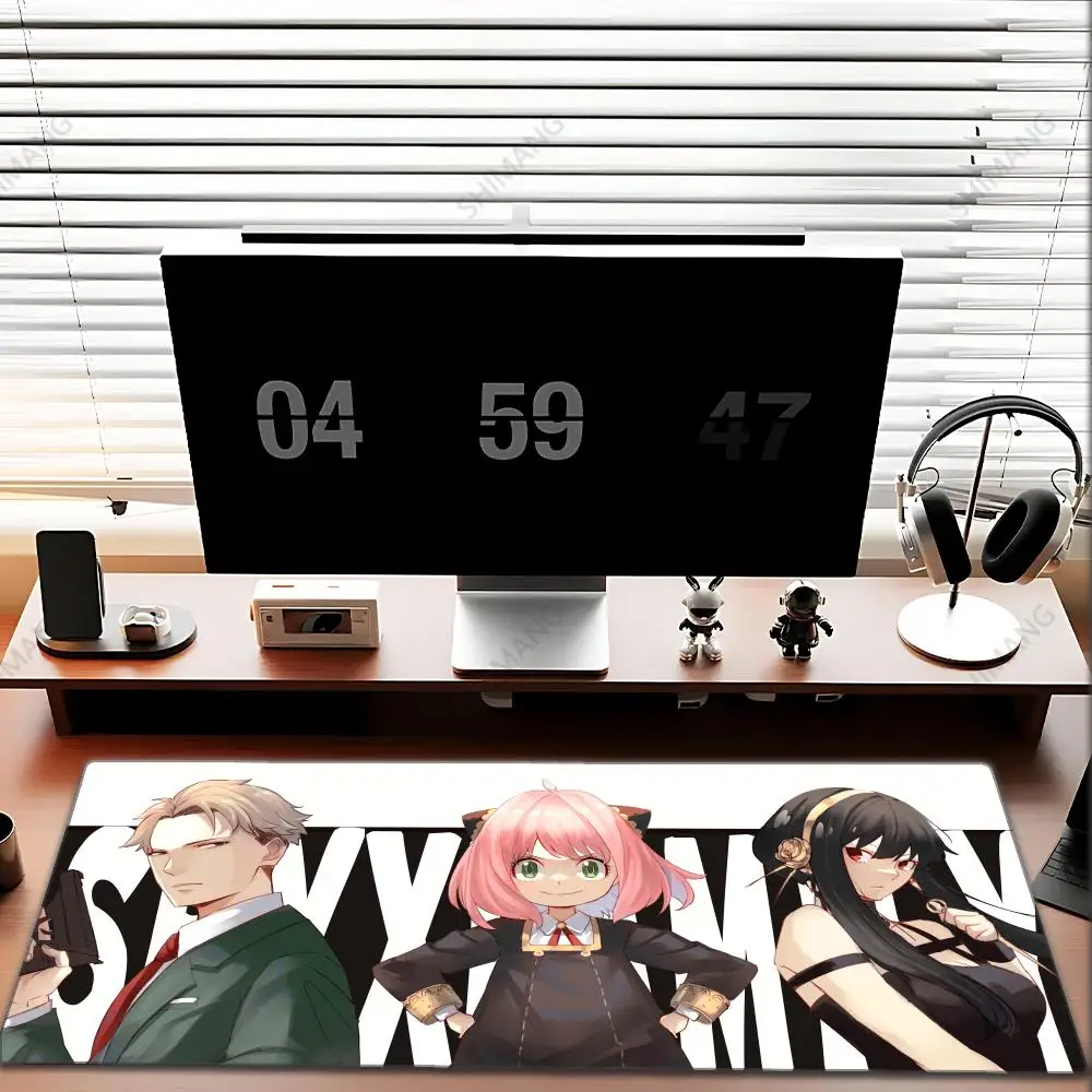لوحة ماوس أنيمي جاسوس X Family Anya Forger Loid Yor Bond Mousepad الكمبيوتر مانغا لوحة المفاتيح ملحقات الألعاب الكبيرة حصيرة مكتبية