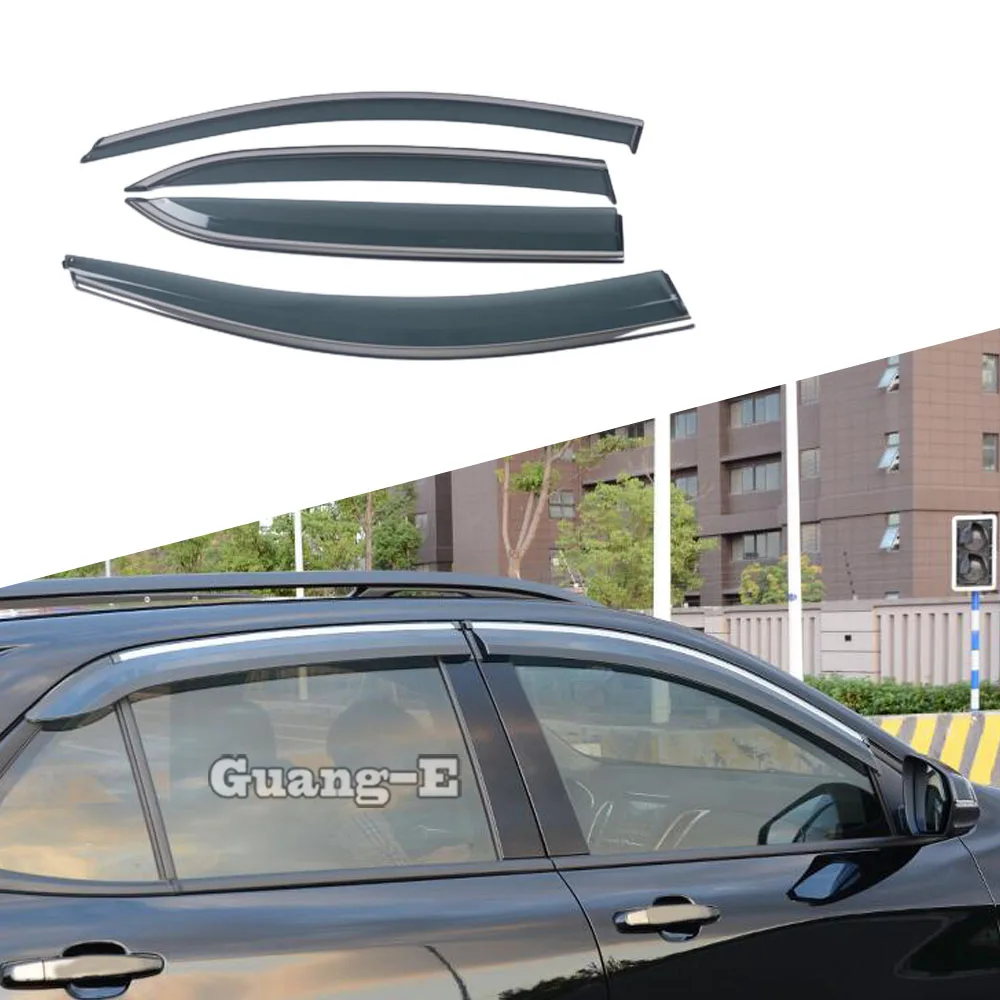 

Window Visor Sun Shade Rain Guard Decoration Frame For Chevrolet Tracker/Trax 2019 2020 2021 2022 2023 2024 Exterior Accessories