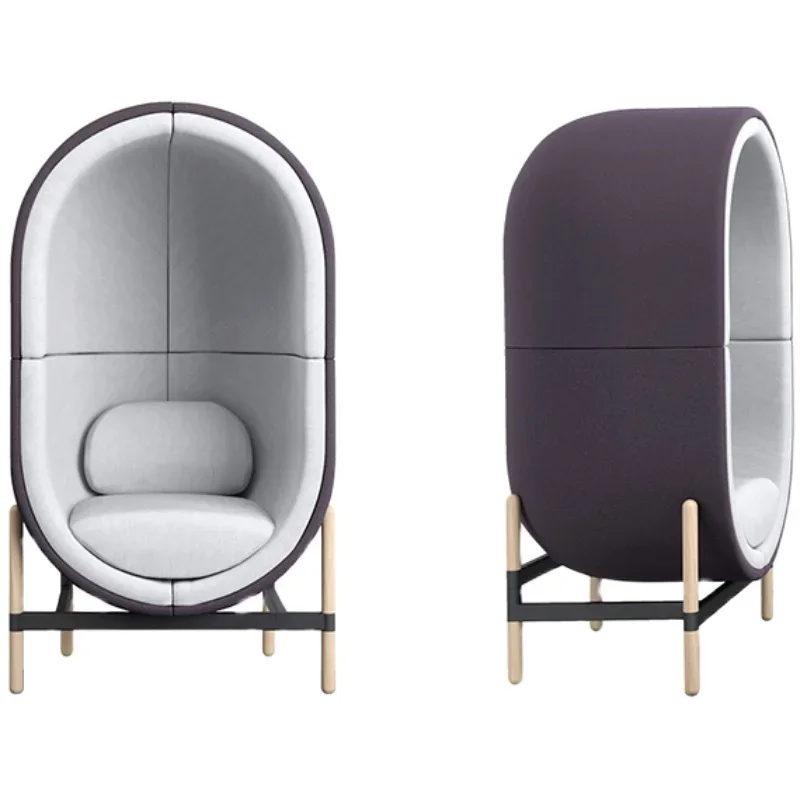 

Nordic style furniture fiberglass eggshell chair, modeling sofa, space bird's nest egg high back chair