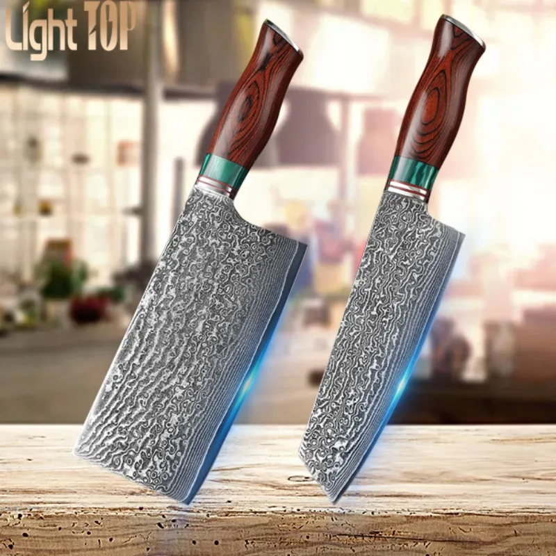 

Sharp Japanese Knives Peeler Knife Kitchen Knives Meat Cleaver Damascus Steel Chef Knife Vegetable Cutting Cooking Knife