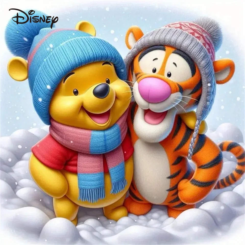 

Алмазная вышивка Диснея Тигр Мозаика Медведь Животное Полный квадратный круглый DIY Мультфильм Алмазная картина Винни Пух Домашний декор