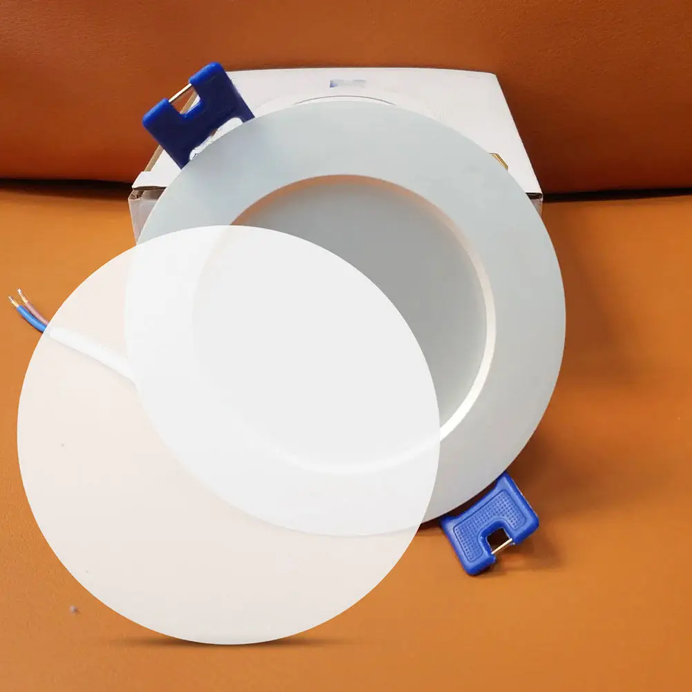 10Pcs Downlight Lamp Shade Diffuser Pc Material Light Diffuser Sheet Easy Install Sturdy Long-Lasting Even Light Distribution