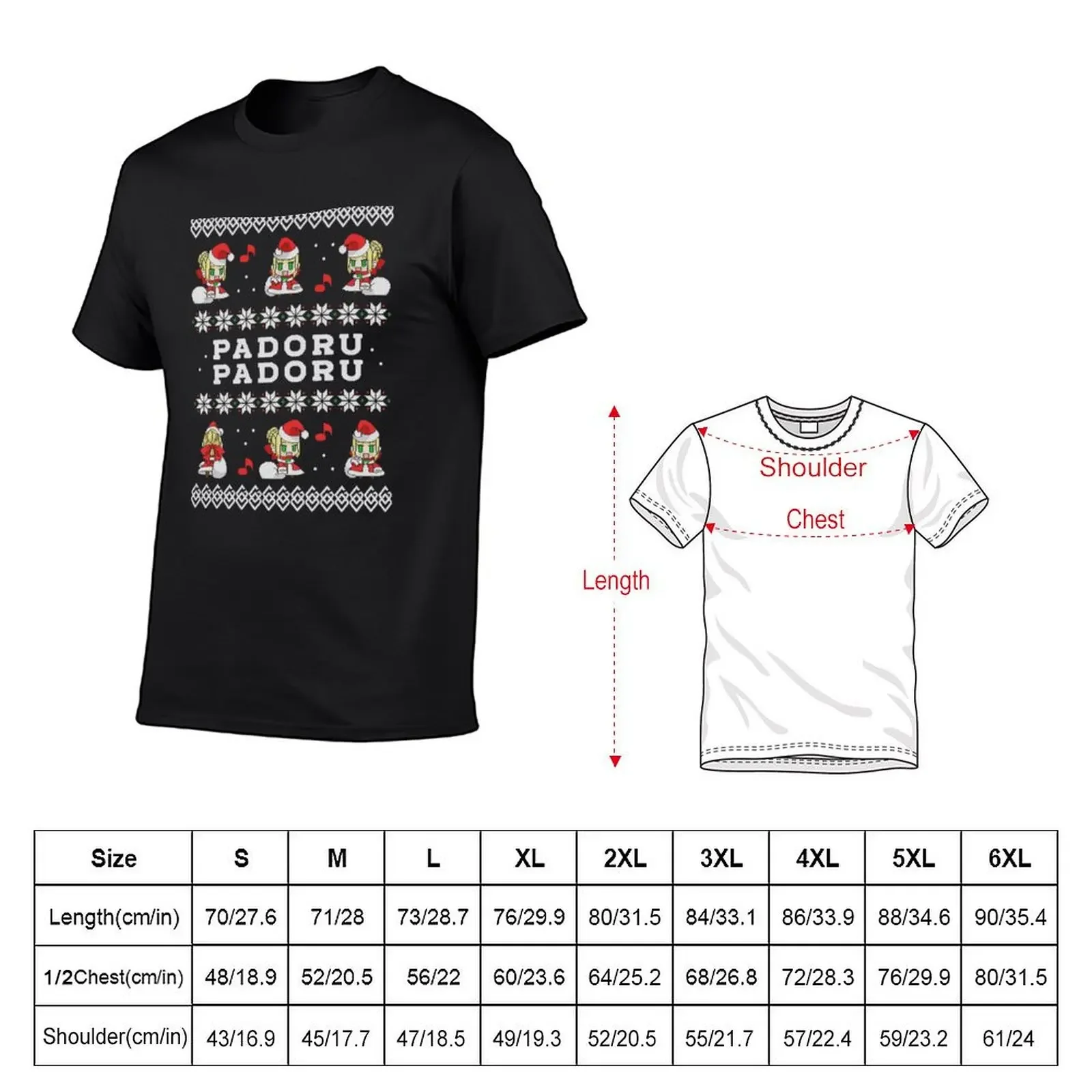 PADORU PADORU T-shirt Blouse funnys tees t shirt for men