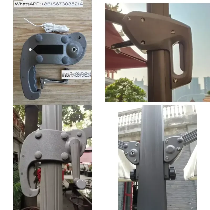 1PC for AMT Hand Crank Box Receiver Armrest Box Spare Parts for Outdoor Garden Leisure Parasol Umbrella