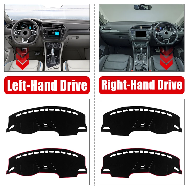 For Volkswagen VW Tiguan MK2 R-Line 2016 2017 2018 2019 2020 2021 2022 2023 Car Dashboard Mat Sun Shade Cover Accessories view 4