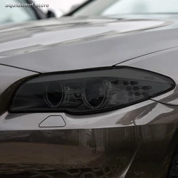 2 Pcs Car Headlight Protective Film Headlamp Transparent Black TPU Sticker For BMW 5 Series GT F07 F10 F11 G30 G31 Accessories