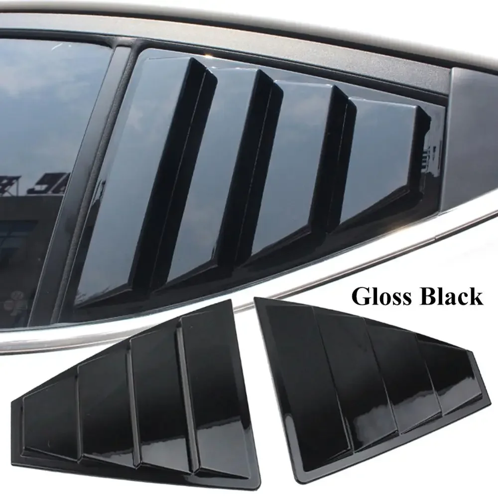 Fit For Hyundai Elantra 2017-2019 Matte Black/Gloss Black Side Vent Rear Window Quarter Louver Cover Modification Accessories