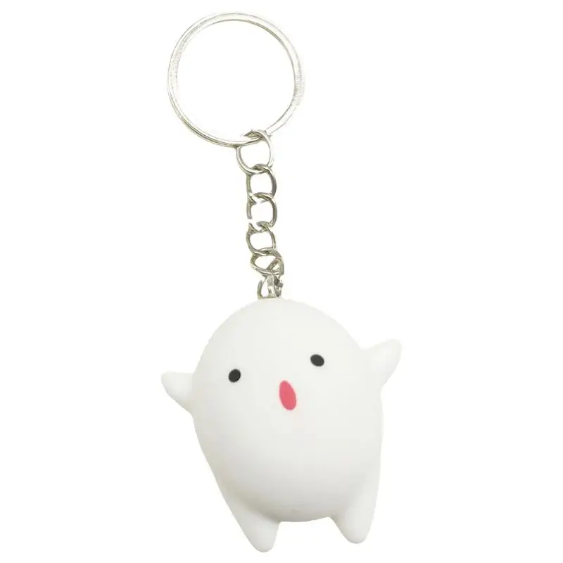 Movie The Boy And The Heron Warawara Cosplay Keychains Kawaii Bag Pendant Keyrings Key Chains Keyring Accessory Props Gifts