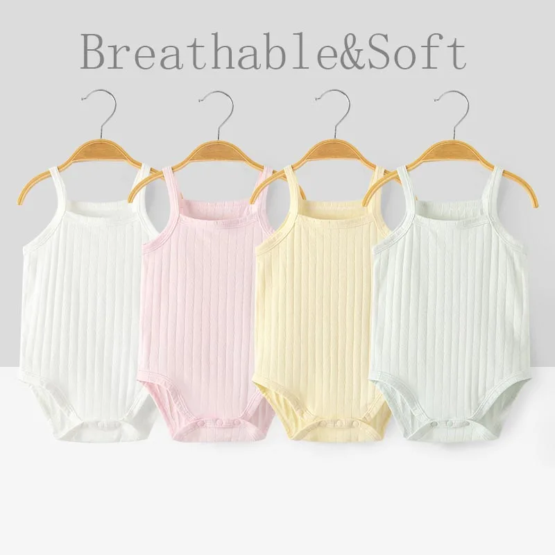 Soft &Breathable Cotton Summer Sleeveless  Baby Romper   Baby Girl  Bodysuit Newborn Baby Clothes Baby Jumpsuit