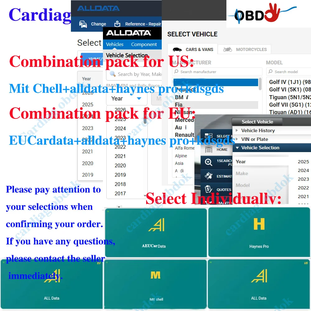 

2026 Online Account for All data Alldata Full Pack Car Data Haynes PRO Workshop Car Repair Software Support Mobile Login OBDOK