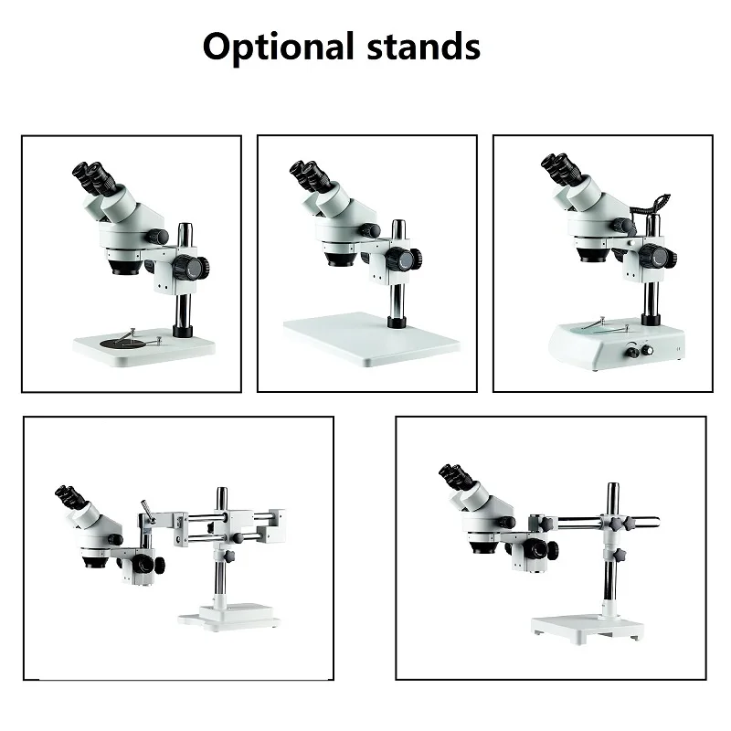 BD-45T1 7X-45X Mobile Repair Trinocular Stereo Microscope With 4K Camera And LED Ring Light