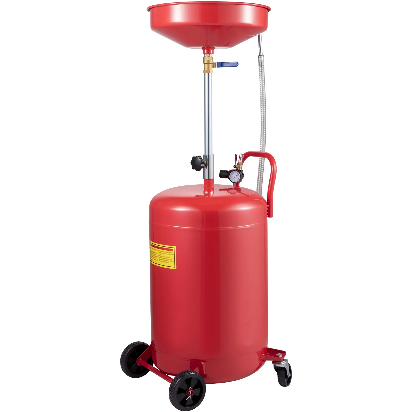 

SucceBuy 20 Gallon Waste Oil Drain Tank Air Operated Drainer with Pressure Regulating Valve for Fluid Fuel Transfer Drainage