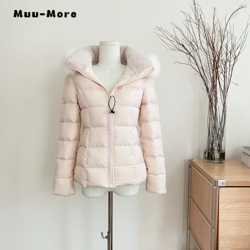 2023 Winter Korean Casual Basics Single Breasted Parkas Zipper Jacket Women Solid Long Sleeve Outerwear Fashion Warm Thick Coat