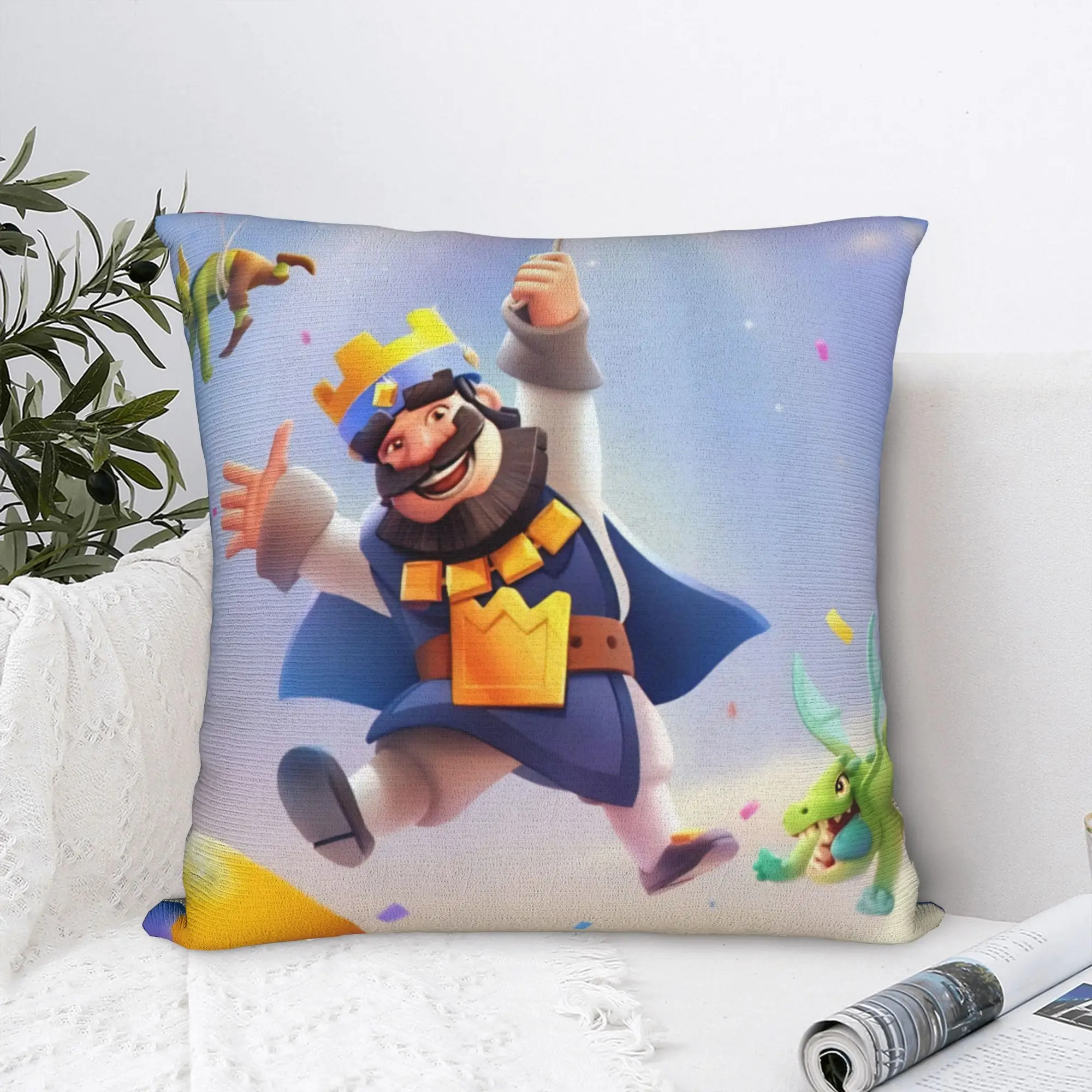 Clashes Game Royaleds المخدة الطباعة غطاء وسادة بوليستر الديكور كيس وسادة غطاء المنزل انغلق 40X40cm