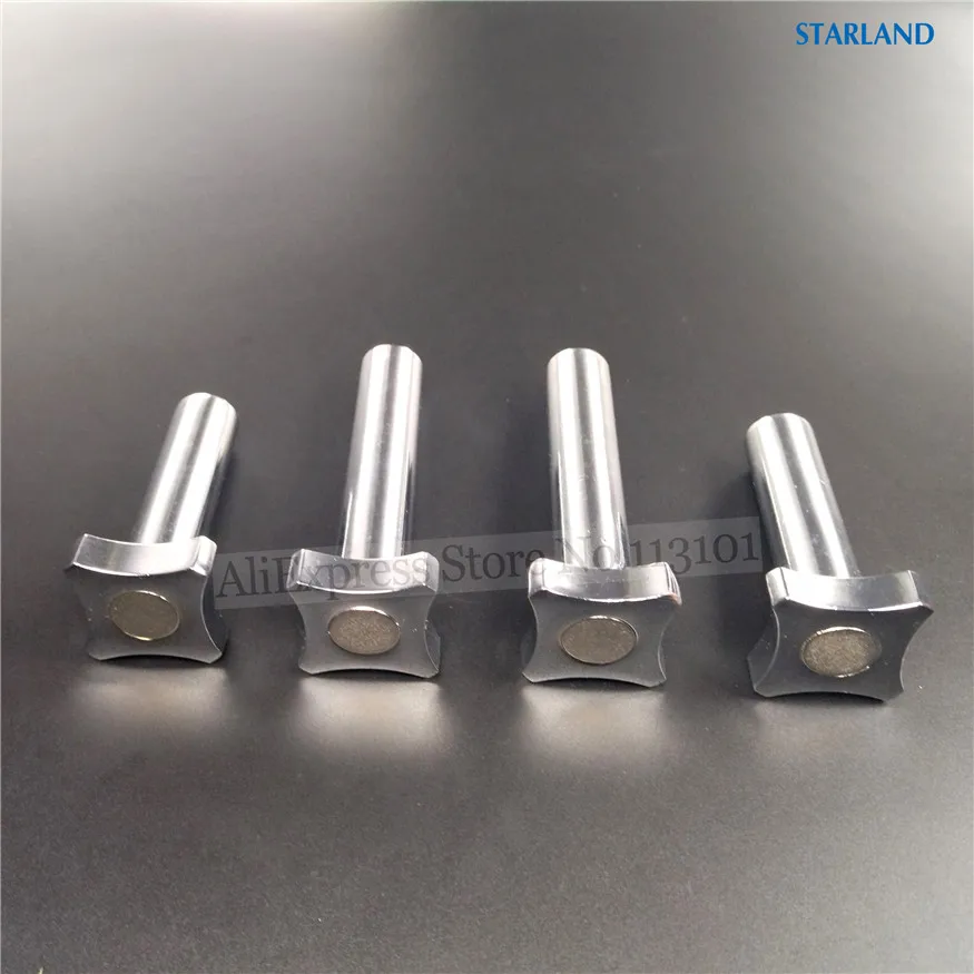 Metal Screw Nuts Silver Color Spare Part of Soft Ice Cream Machine Accessories 2 Short + 2 Long 4 Screws