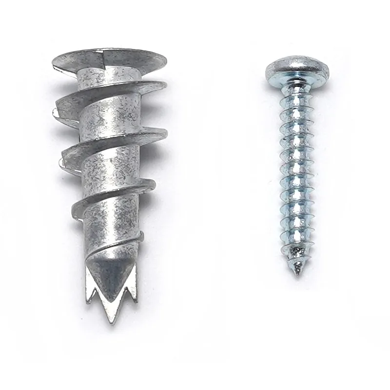 50/100 PCS Self-Drilling Drywall/Hollow Wall Anchor Kit With Zinc Plated Cross Head Self Tapping Screws ﻿