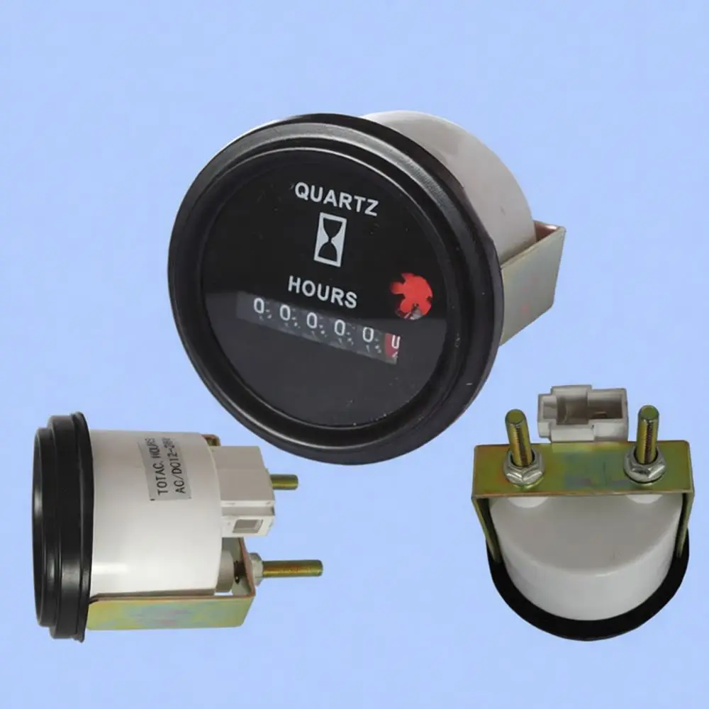 For SUMW Hour Meter For Generator Engineering Vehicle Excavator Maintenance Tracking Electric Timer Indicator