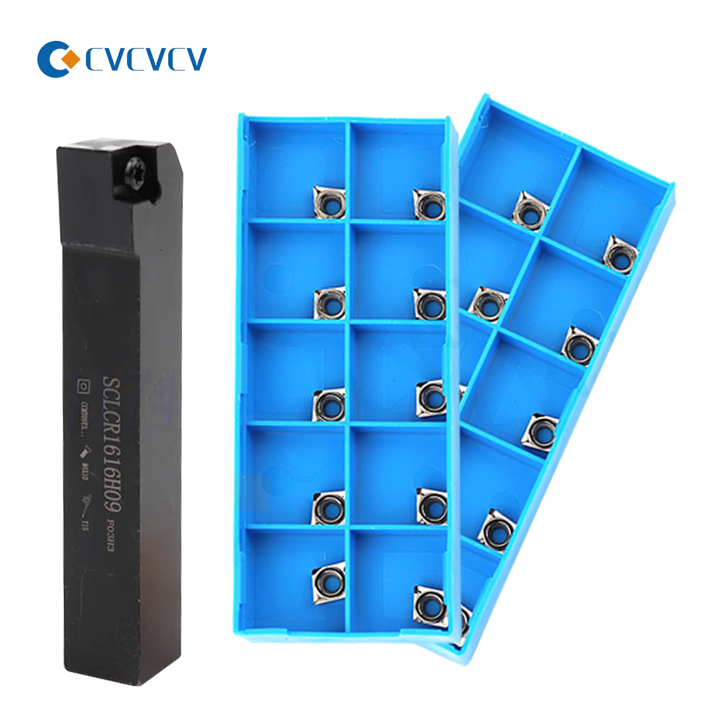 SCLCR0808F06 SCLCR1010H06 SCLCR1212H06 SCLCL1616H06 Внешний токарный держатель инструмента + 10 шт. Карбидные вставки CCMT Набор инструментов для токарного станка с ЧПУ