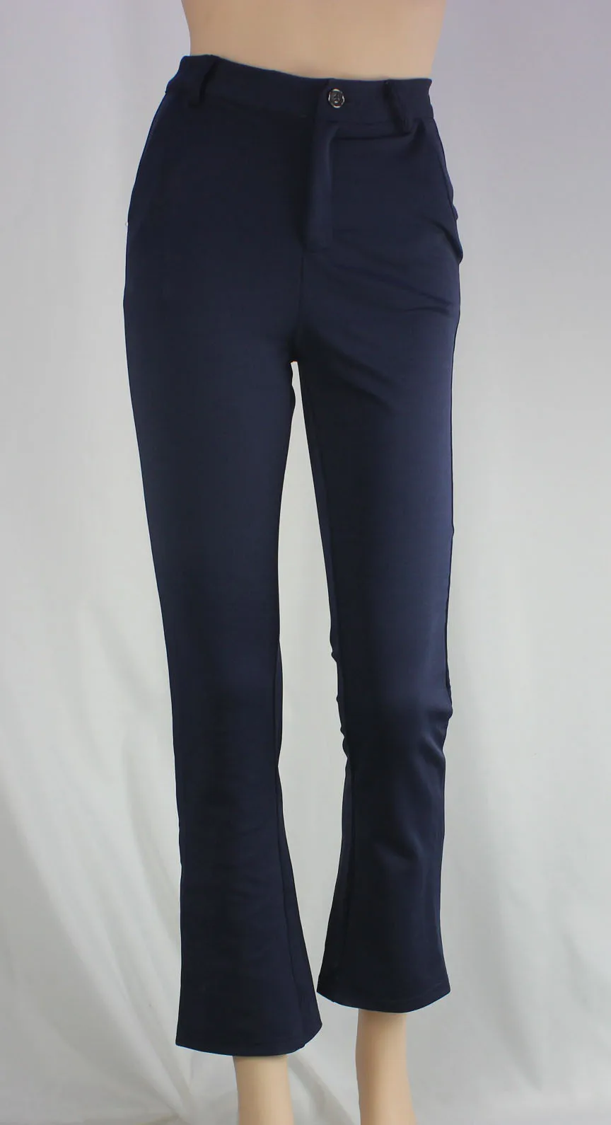 Damen Business Casual Hosen, Bequeme Bürokleidung mit Taschen, Elegante Regular Fit Arbeitshosen – Detail 4
