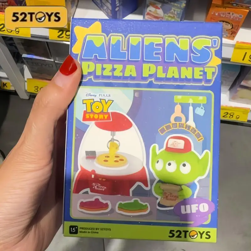 

52TOYS Toy Story ALIENS' Pizza Planet Series Blind Box Guess Bag Mystery Box Toys Doll Cute Desktop Ornaments Birthday Gift