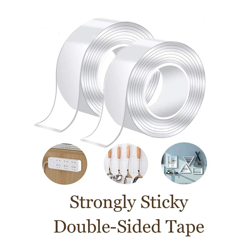 

Nano Tape Double-Sided Adhesive Tape Traceless Waterproof Tape For Bathroom Kitchen Sink Tap Gel Sticker