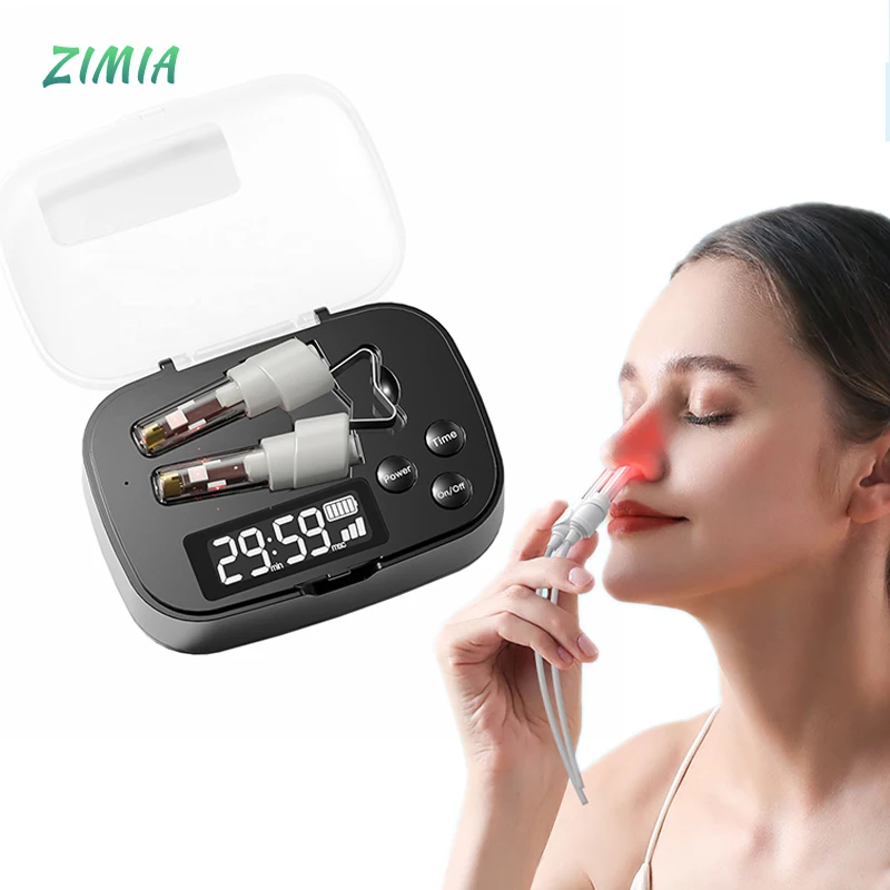 ZIMIA Rhinitis Treatment Medical Laser For Allergic Sinusitis Cold-Air Rhinitis Reliever Device Red Light Physiotherapy For Kids