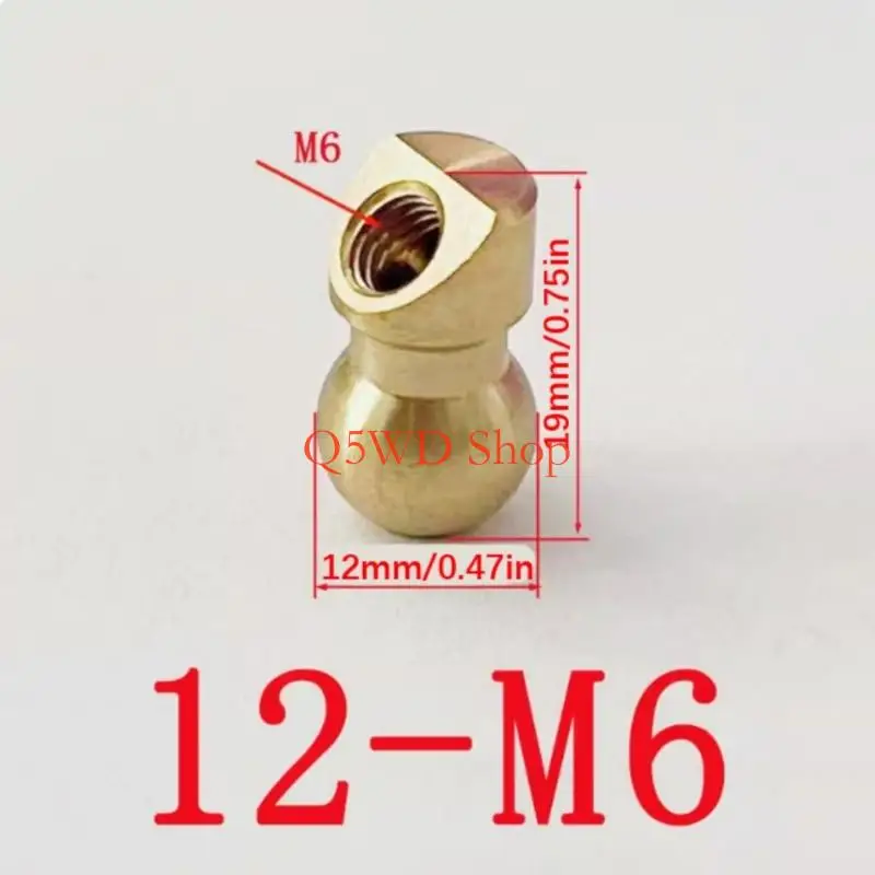 Q5WD Professional Metal Ball Coolant Nozzle With Straight Body Construction Ball Joint Nozzle Water Cooling Sprayer