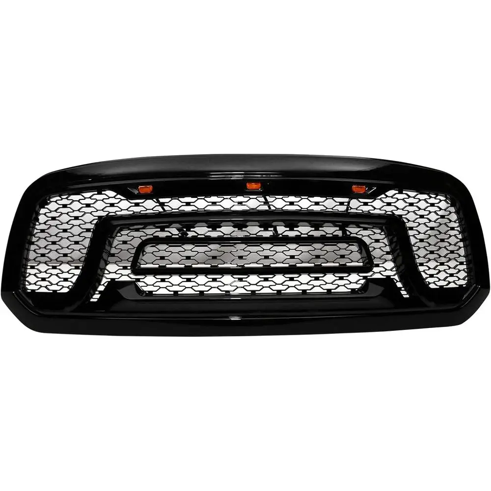 

Передняя решетка с янтарными LED-фонарями для Ram 1500 2013-2018 и Ram 1500 Classic 2019-2024, сетчатая защитная решетка на передний бампер