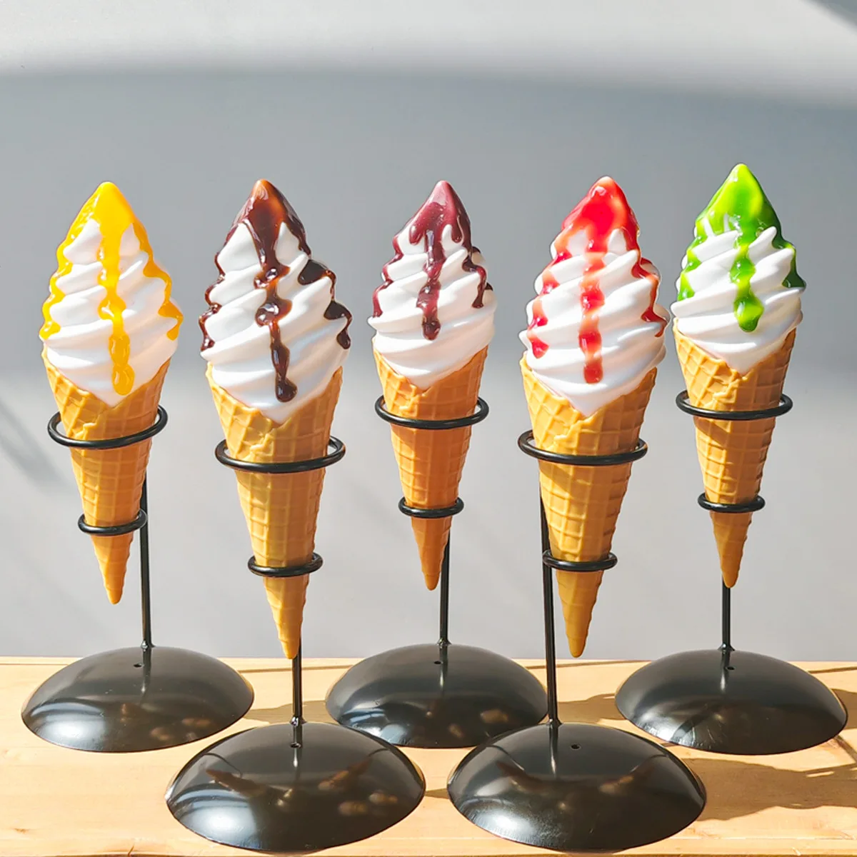 Simulation Ice Cream Model Without Stand Fake Ice Cream Bar Display Props Simulated Food Fake Baking Decorations