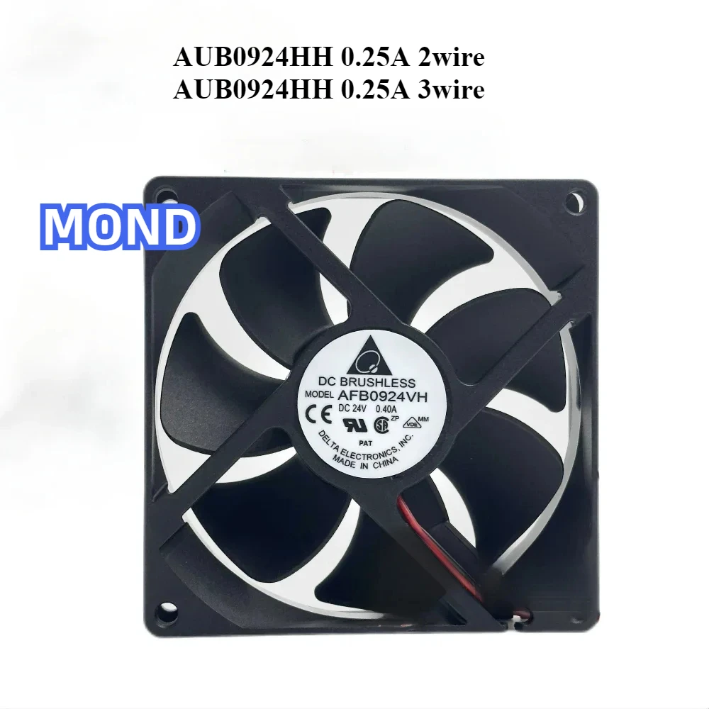 

Delta New Fan AUB0924HH 0.25A 2/3wire 24V Inverter Cooling Fan