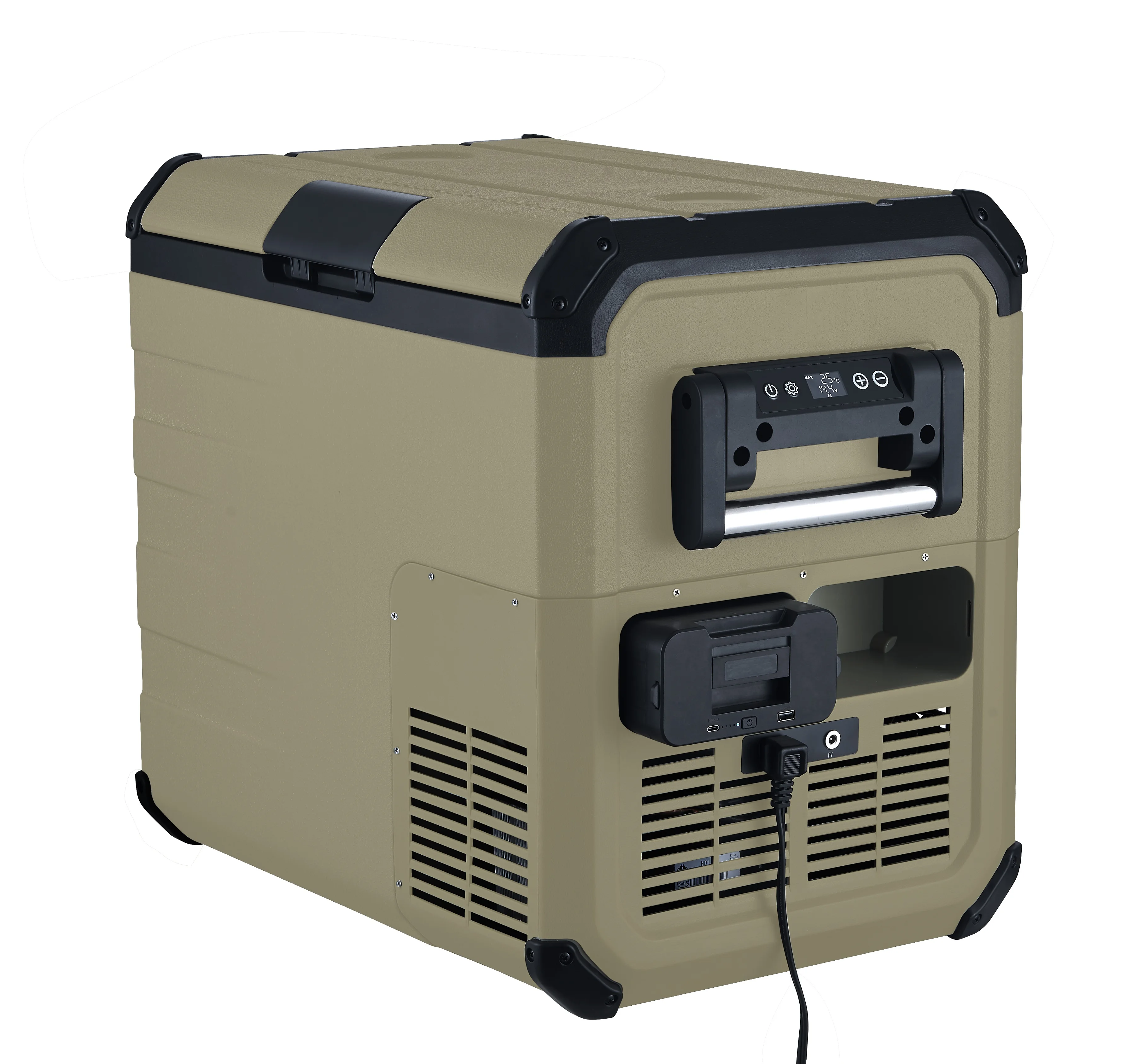 35L Dual Battery Fridge Mini Portable Compressor Refrigeration Single Zone For Outdoor Camping