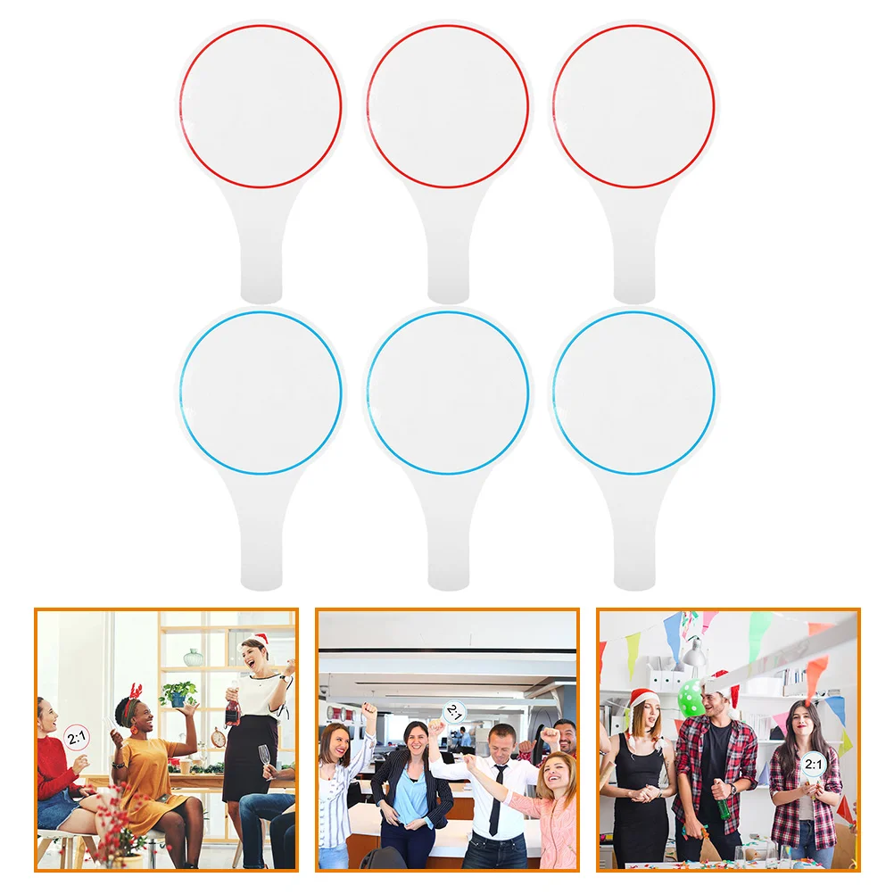 6 Pcs Score Board Erasable White Boards Hand Mini Dry Erase Small Portable Blank Whiteboard Whiteboards