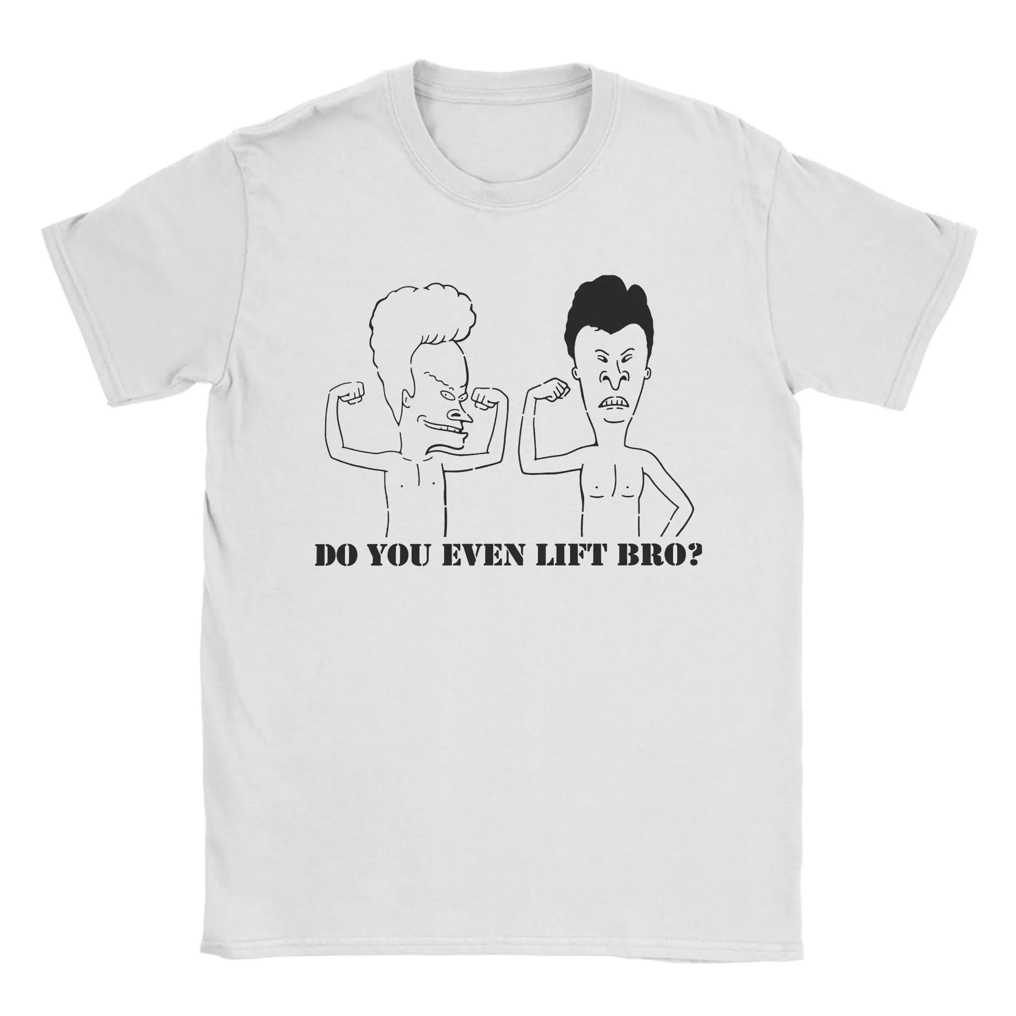 Beavis Butthead T-Shirt Beach  Hip Hop T-Shirts Men's 100 Cotton O Neck Oversized Clothes Short-Sleeved Vintage Tops