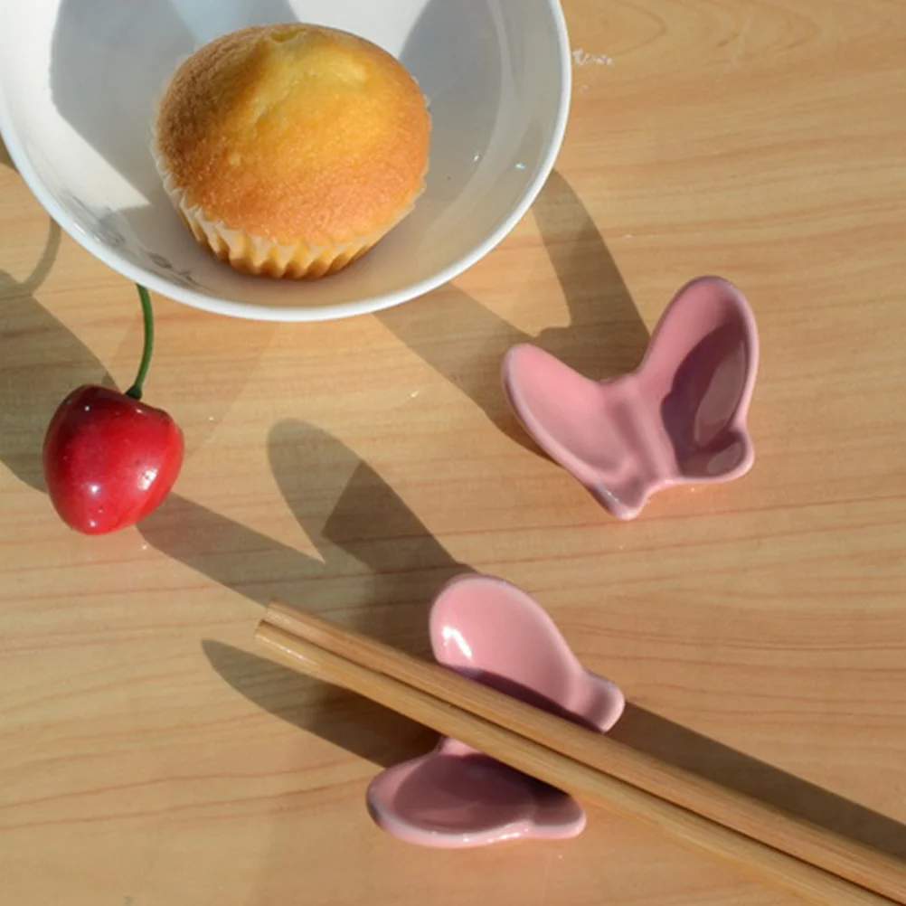 

4Pcs Ceramic Chopstick Holder Reusable Chopstick Rest Rack for Kitchen Table Decoration