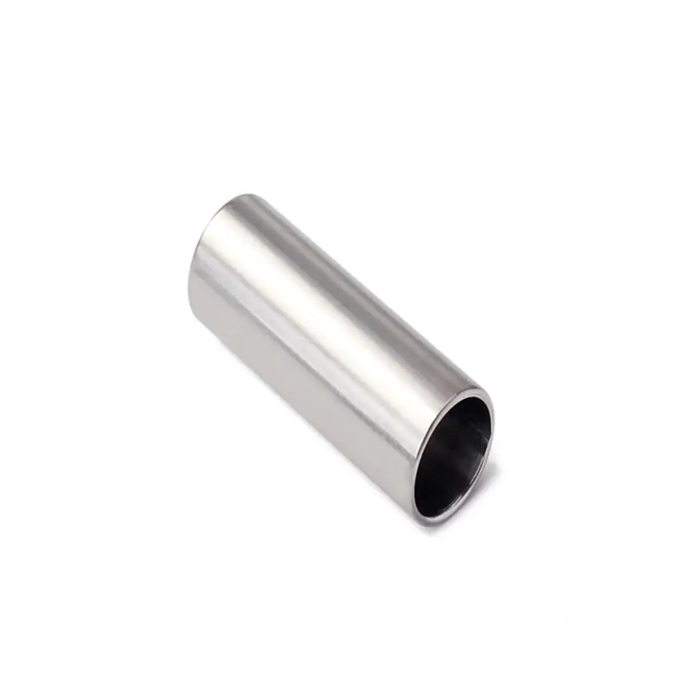 

Guitar Slide Stainless Steel Large Size Smooth Edges Electric Bass Metal Blues Finger Tube Lap Steel Slides Chromed String