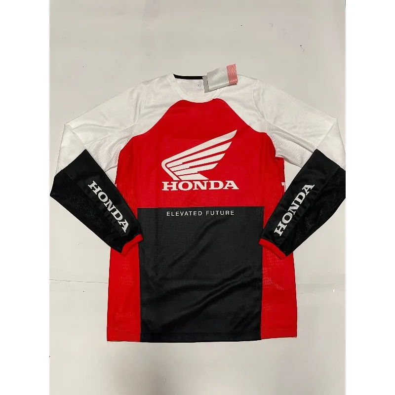 

Quick Dry Honda Motorcycle Jersey, Long Sleeve Breathable Riding Shirt for Dirt Bike and Mountain Racing, Comfortable Daily Gear
