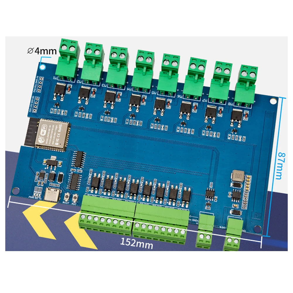 وحدة ESP32 Modbus RTU 8CH MOSF - مراجعة Esp32 Uart Module وسعره
