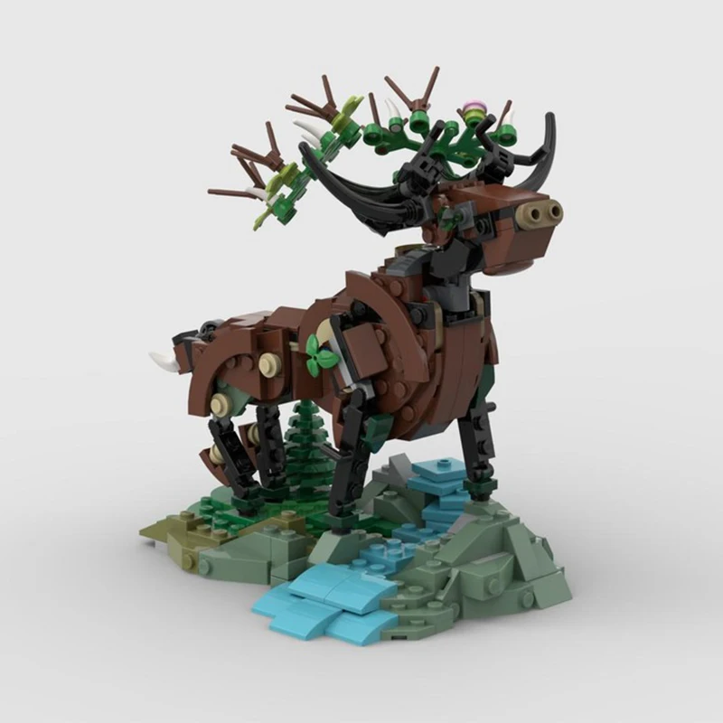 

399 шт. MOC Guardian of the Forest, строительные блоки, модель, рождественская игрушка, подарок, конструкция, сделай сам, сборка, креативная идея, образование