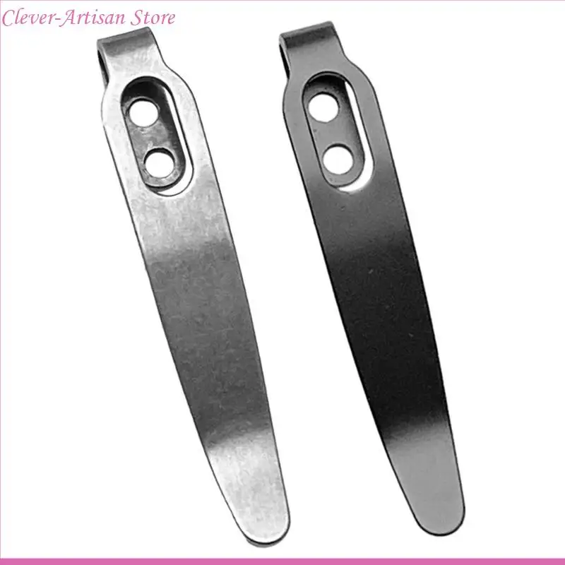 E06B Couteau Clip arrière avec 3pcs 5 vis Percles Percettes taille pour couteaux Diy Make