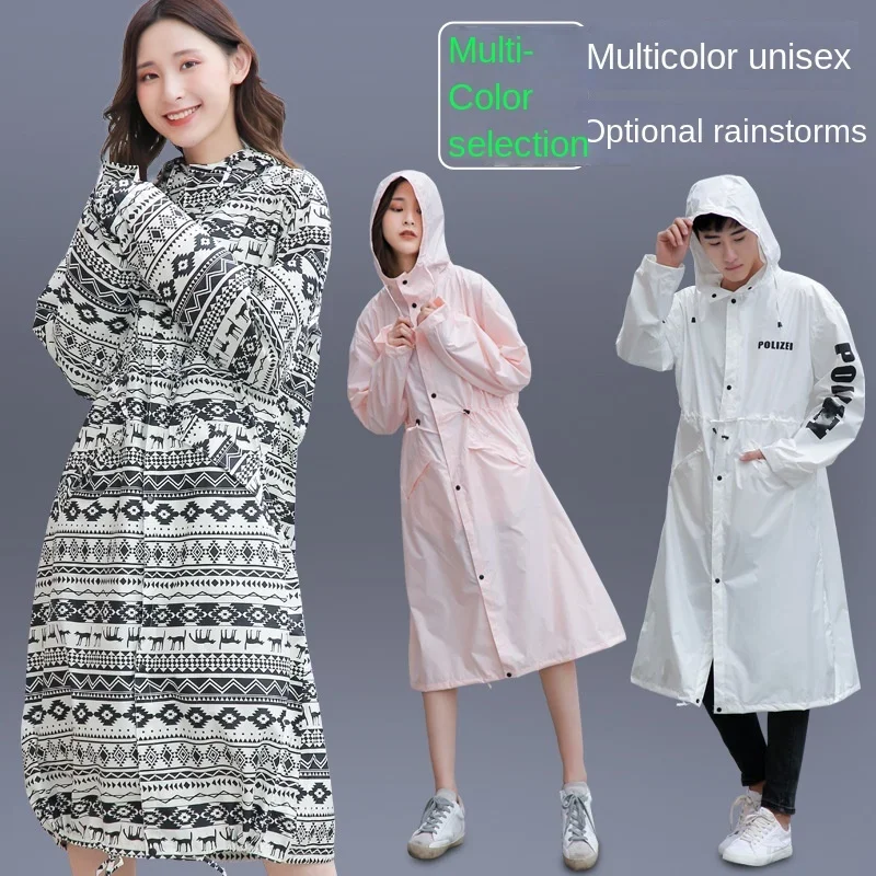 Poncho de cuerpo ligero impermeable para adulto, impermeable largo para senderismo, cortavientos para hombre y mujer, versión japonesa y coreana