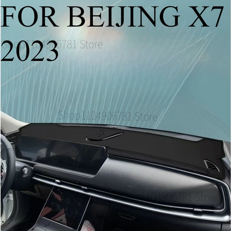 FOR BEIJING X7 2023  Car Dash Mat Dashmat Dashboard  Cover Sun Shade Dash Board Cover Carpet  Accessories