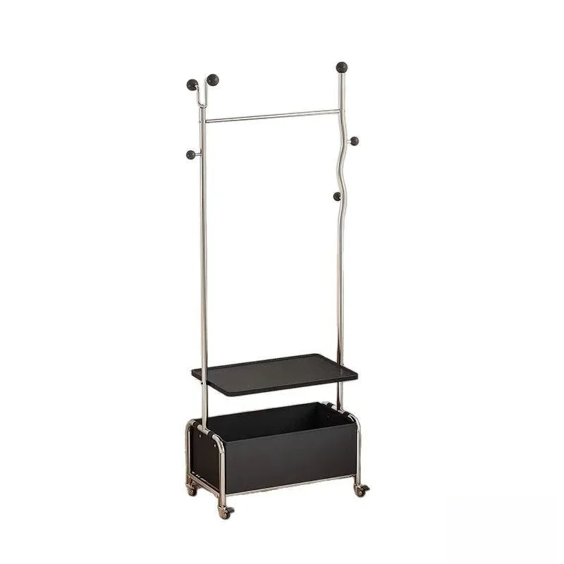 

Vintage clothing rack, light luxury high-end clothes hanger, bedroom floor to ceiling household storage shelf