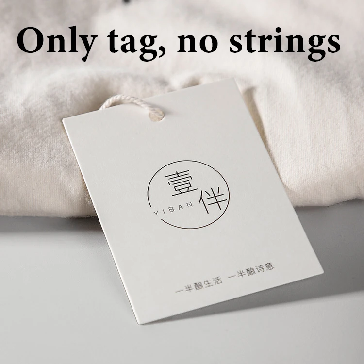 350g Wholesale Custom Hang Tag Price Label Business Brand Logo Design Print Garment Clothing Party Gift Decoration Handmade DIY