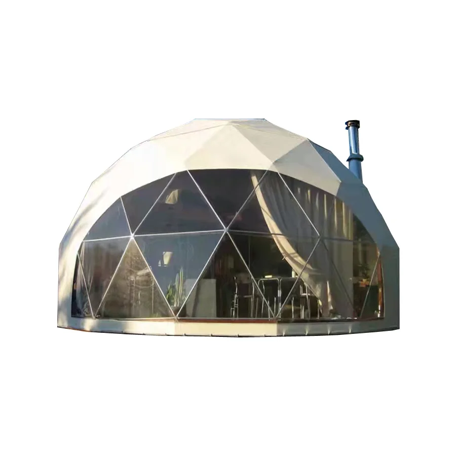 

Luxury Large Space 7M Outdoor Camping Transparent PVC Glamping Geodesic Igloo Dome Safari Hotel House Event Tent