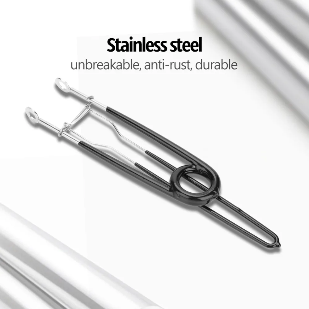

2 Sets Stainless Steel Fish Mouth Opener Lightweight 18cm/19.5cm Fish Hook Remover Fish Mouth Spreader for Fishing Anglers